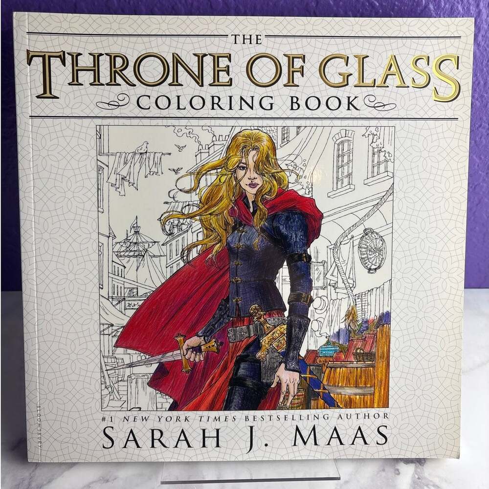 Throne of Glass Coloring Book Sarah J Maas New Unused Paperback Adult Fantasy